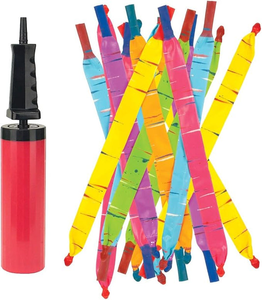 ✨Children 's Day Promotion🔥 [100 Pack] Rocket Balloons Plus 1 Easy-To-Use Pump - Party Pack