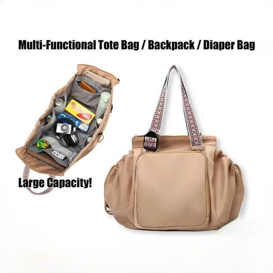 Multi-Functional Large-Capacity Tote Backpack for Travel & Mommy & Daily Use