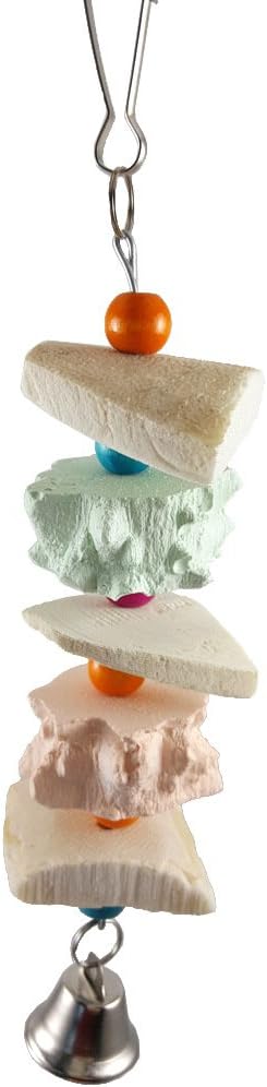 Natural Cuttle-Bone Chew & Bell Toy