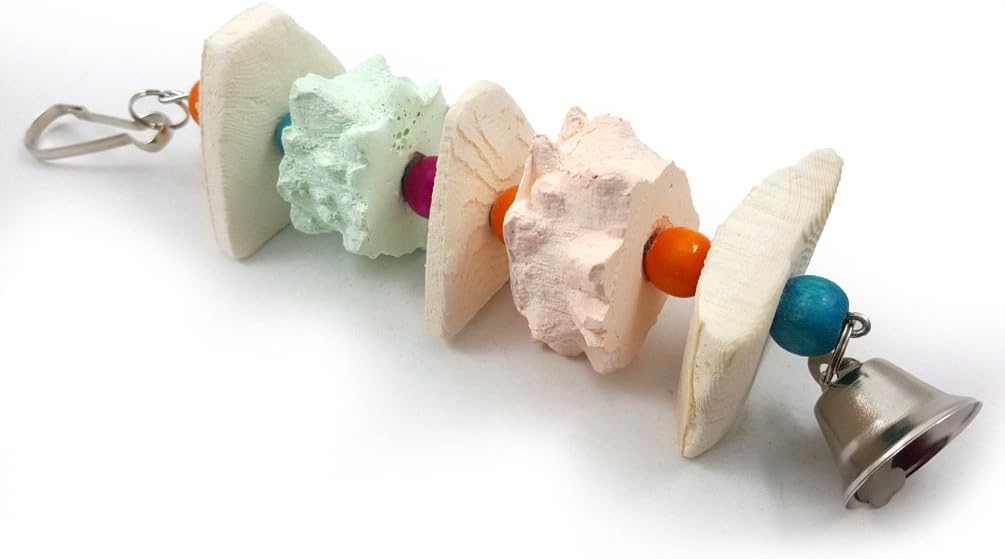 Natural Cuttle-Bone Chew & Bell Toy