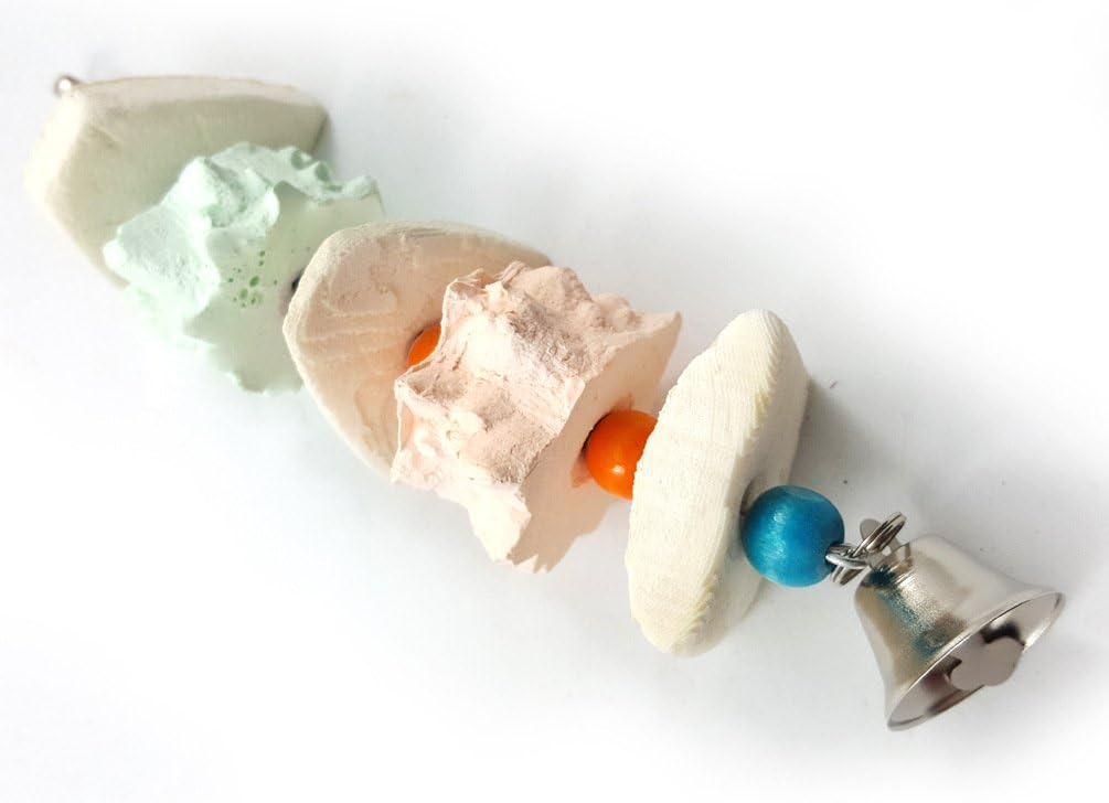 Natural Cuttle-Bone Chew & Bell Toy