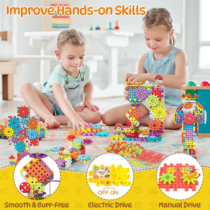 Electric Gear Building Toy Set