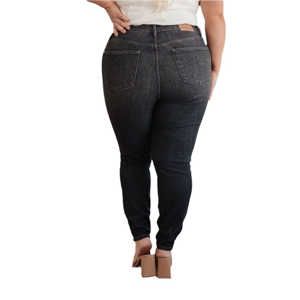 2025 MONROE Mid-Rise Vintage Wash Boyfriend Fit Jeans