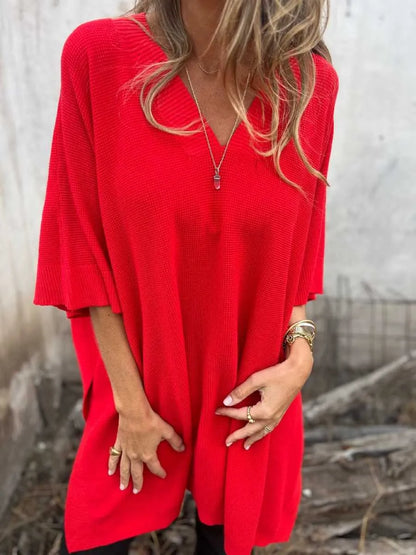 Women's Knit Poncho Cape Vest