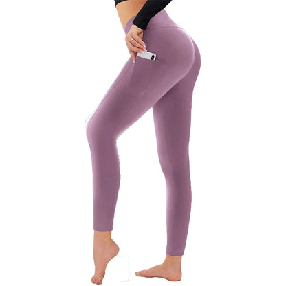 💕2025 HOT SALE 30% OFF🌸High-Waisted Butt Lifting Tummy Control Shaping Training Leggings with Side Pocket