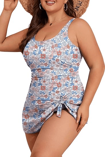 🎁Last Day Promotion 49% OFF🔥-Women's Tummy Control Slim Fit Plus Size One Piece Swimsuit