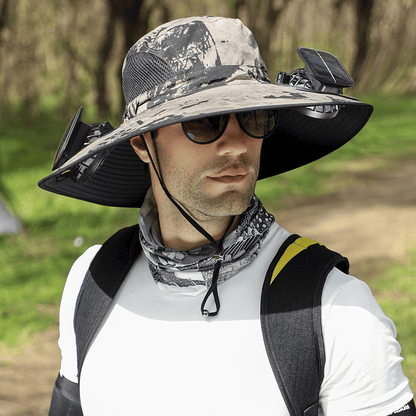🎁Best father‘s Day Gifts❤2025 New Ultralight Solar Fan Sun Hat – Lighter Than a Baseball!⚾(Only 11oz)