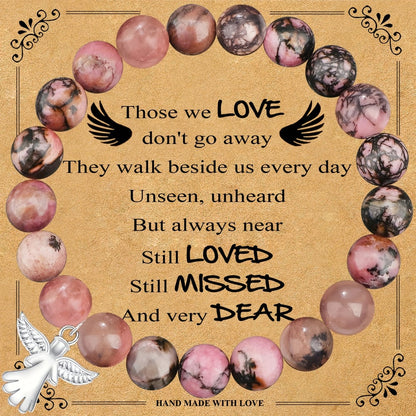 🎁Last Day BUY 1 GET 1 FREE - Memorial Gifts Angel Wings Healing Crystal Bracelet