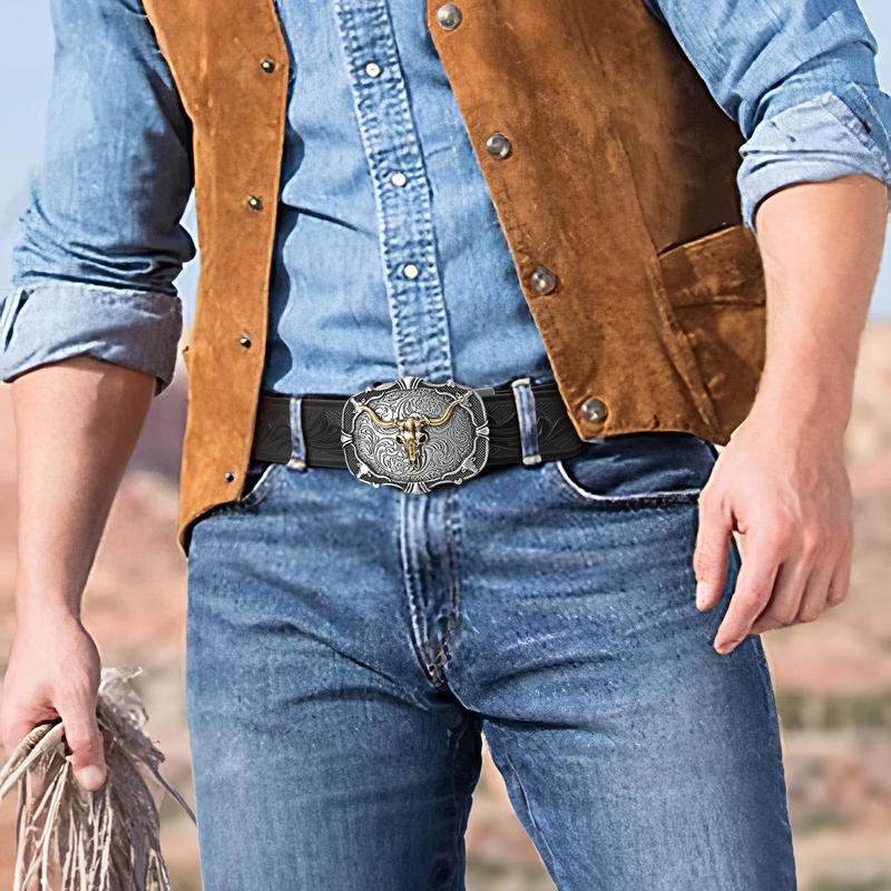🔥LAST DAY 49% OFF - Adjustable Ratchet Western Belt (With Western Buckle)