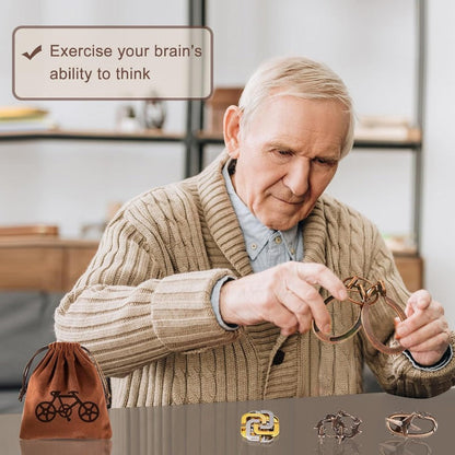 Mind-Twist Metal Puzzle Set – Brain Teasers for All Ages