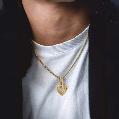 💖Last Day Sale 49% OFF💖Cubic Diamond Heart Pendant Necklace