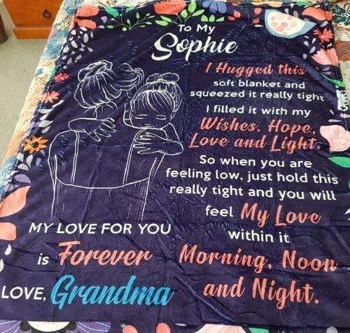 Last Day 75% OFF - 🎁Granddaughter's Gift-Sweet Words Blanket