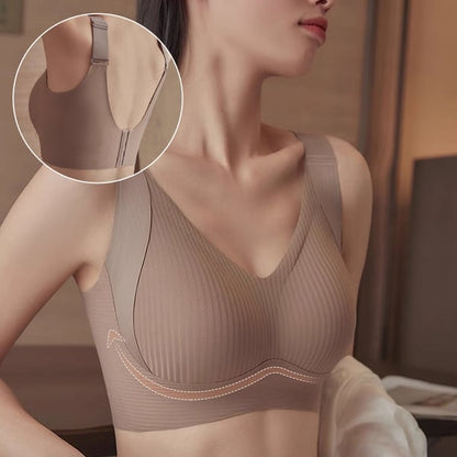 🔥Buy 1 Get 3 Packs - Women's Ribbed Push Up Adjustable Wireless Bra