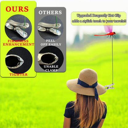 Dragonfly Clip Decoy – Colorful Motion Deterrent & Garden Ornament