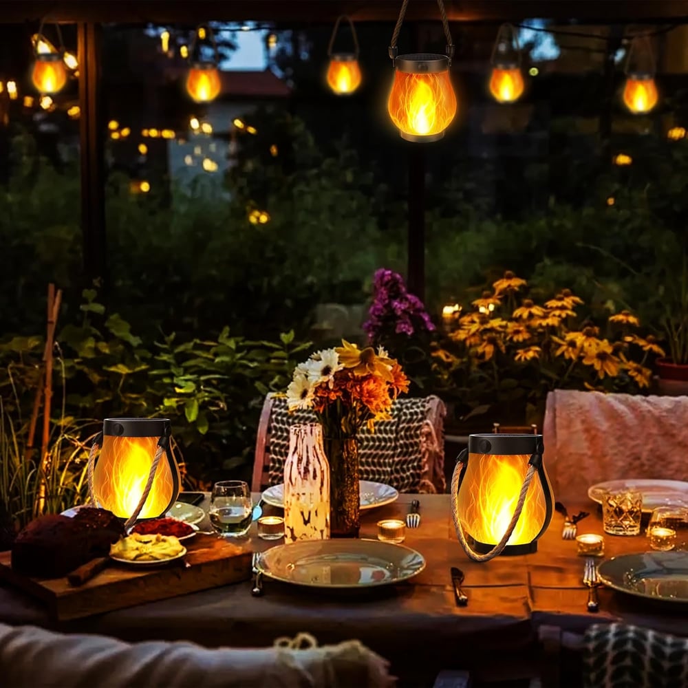 ✨Last Day Promotion 49% OFF--Dancing flame Solar Lantern Outdoor Lights