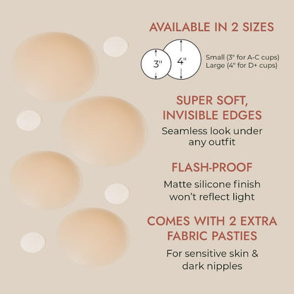 Ultra-Thin Matte Silicone Nipple Covers