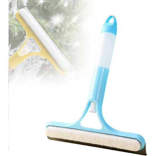Spray-Scrub-Squeegee All-in-One Glass Cleaner
