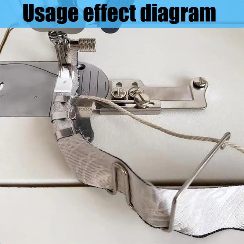 Double Fold Bias Binder Attachment – For Industrial Lockstitch Sewing Machines Only