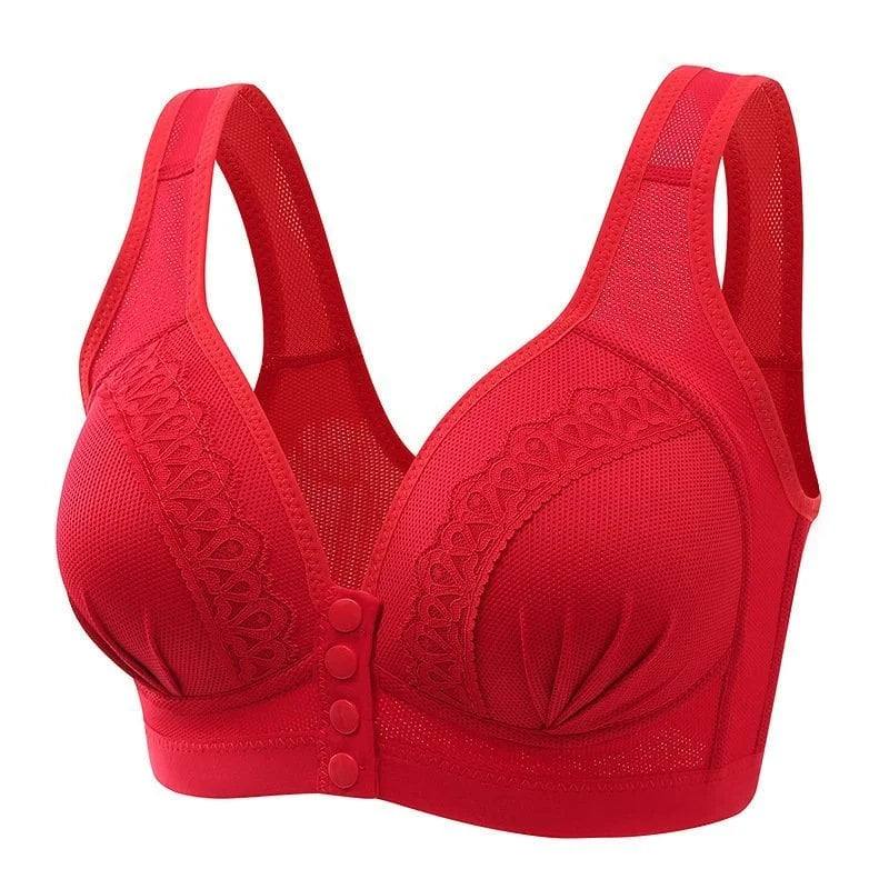 Buy 1 Get 2 Free-2025 breathable cotton bra with front button