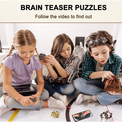 Mind-Twist Metal Puzzle Set – Brain Teasers for All Ages