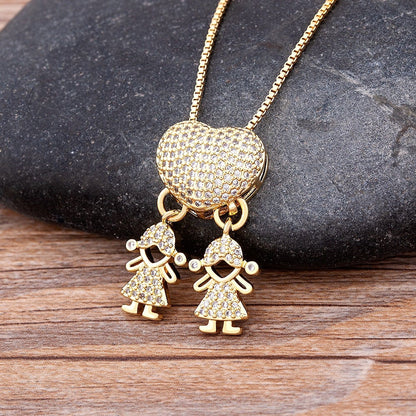 🔥 Last Day 69% OFF -Mother's Love Necklace - Love and My Kids
