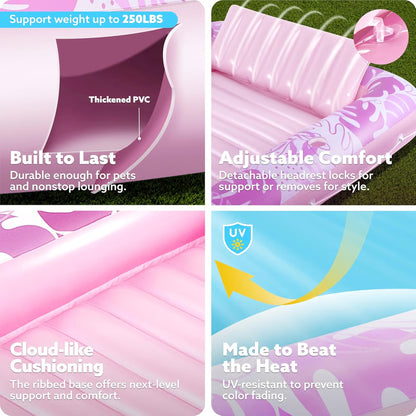 Inflatable Tanning Pool Lounger