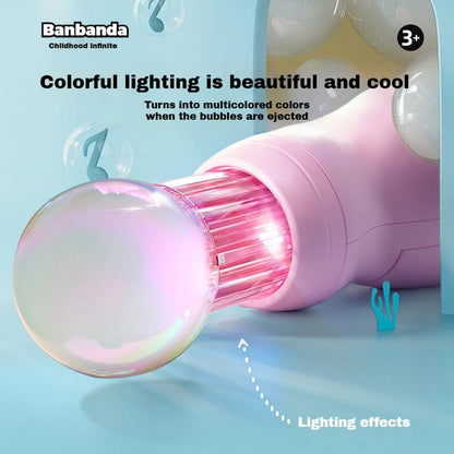 Magic Light-Up Smoke Bubble Wand – LED-Powered Fun with Catchable Bubbles