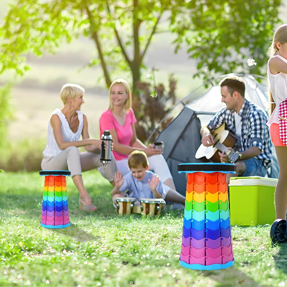 Upgraded Portable Collapsible Telescopic Stool