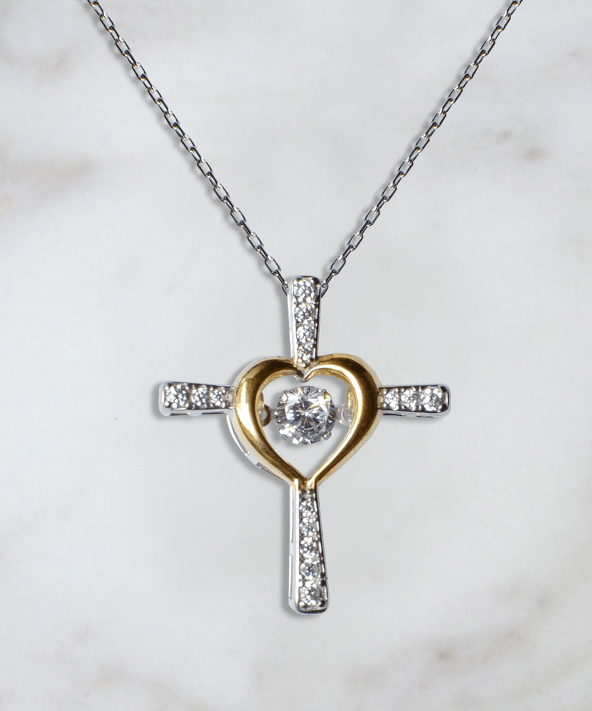 Last Day 75% OFF - To My Daughter/Granddaughter - Love You Forever Cross Dancing Necklace