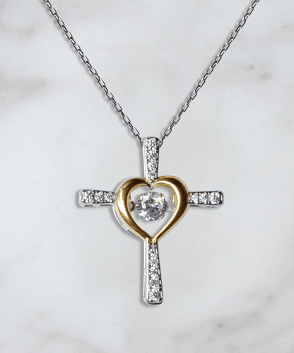 Last Day 75% OFF - To My Daughter/Granddaughter - Love You Forever Cross Dancing Necklace