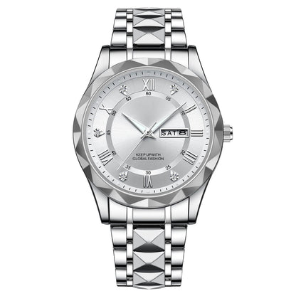 Last Day 75% OFF - Waterproof Luminous Stainless Steel Two-tone Quartz Men's Watch