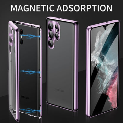 🔥New In Samsung S25 Series Case - Samsung Privacy Magnetic Double-sided Tempered Glass Case