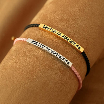 🔥LAST DAY 69% OFF - Remember Who The F♡ck You Are Motivational Tube Bracelet