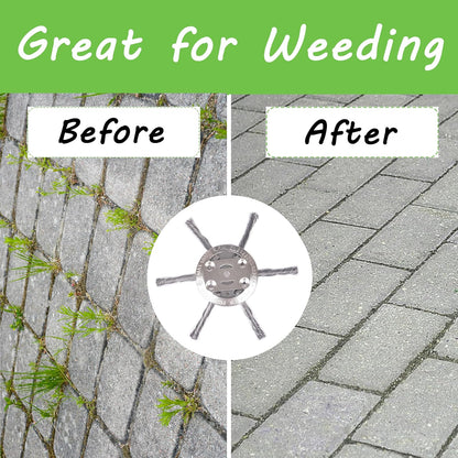 6" Twisted Wire Weed Brush – Steel Trimmer Head for 5 mm Shaft Electric Grass Cutters