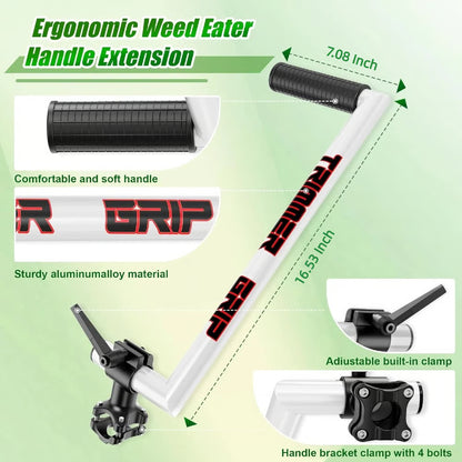 TRIMMER GRIP -Ergonomic Weed Eater Handle Extension