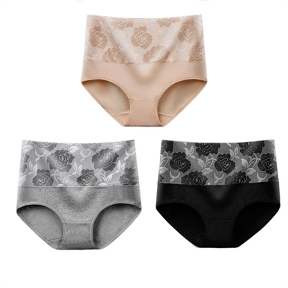Cotton High Waist Abdominal Slimming Hygroscopic Antibacterial Underwear
