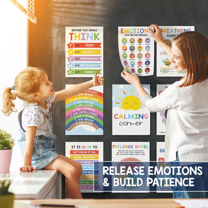 🔥❤️12 Pcs Calming Corner Posters