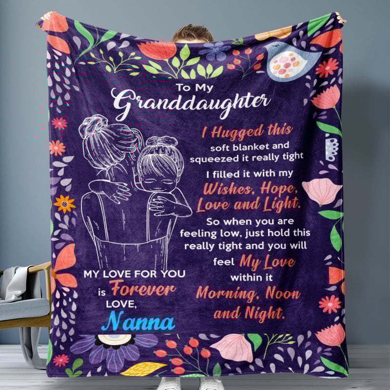 Last Day 75% OFF - 🎁Granddaughter's Gift-Sweet Words Blanket