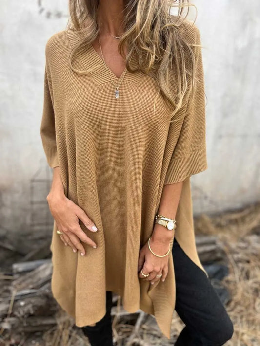 Women's Knit Poncho Cape Vest