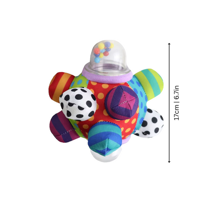 BounceBop Colorful Musical Rattle for Tiny Explorers