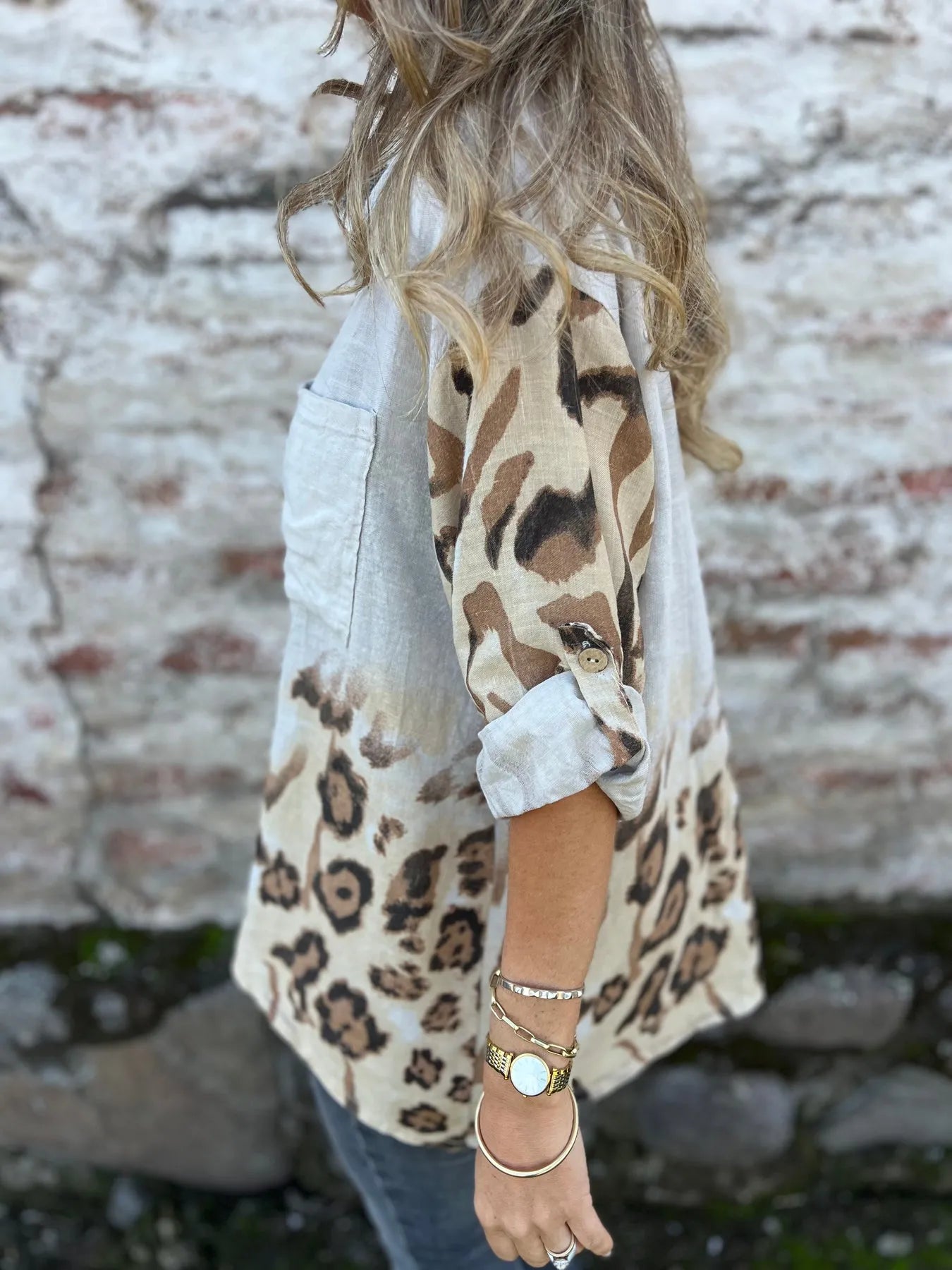 Leopard-printed Shirt
