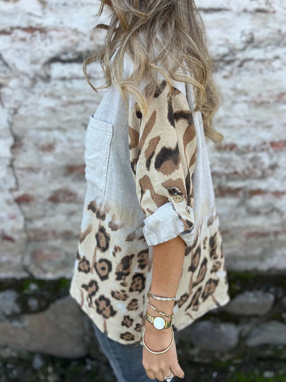 Leopard-printed Shirt