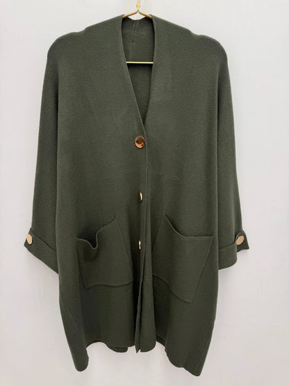 Women Breasts Casual Cardigan