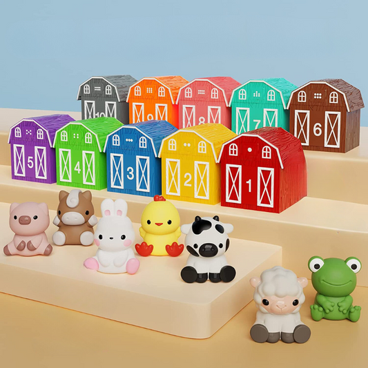 KidFarm Montessori Inspired Farm Animal Learning Toys