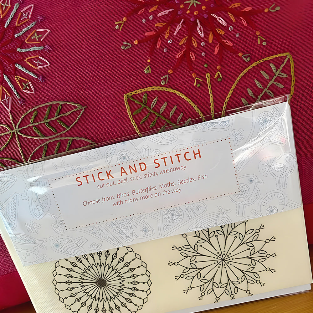 Water soluble embroidery transfers
