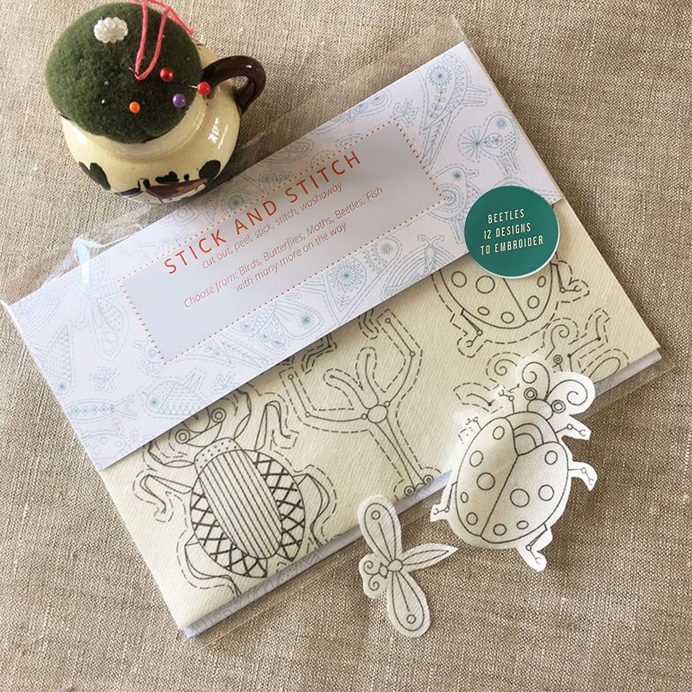 Water soluble embroidery transfers