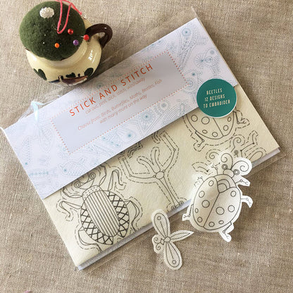 Water soluble embroidery transfers