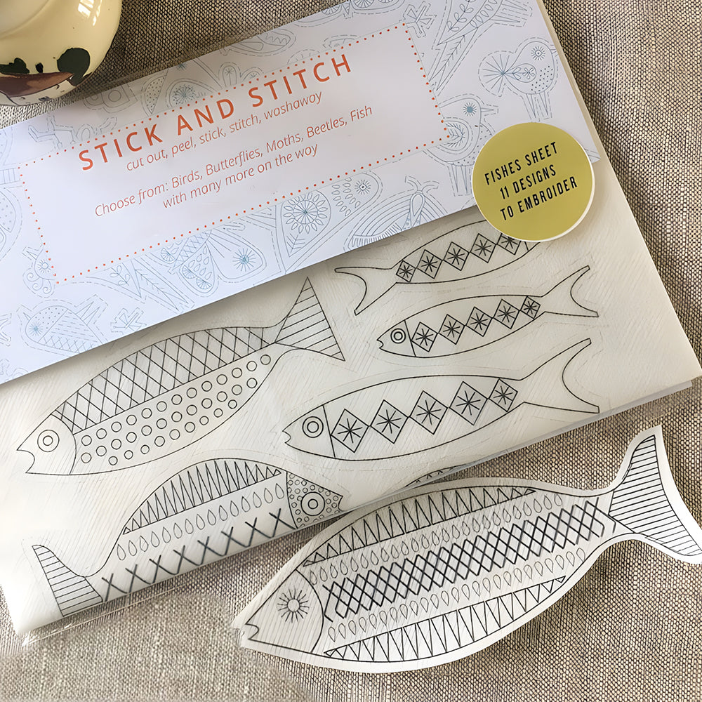 Water soluble embroidery transfers