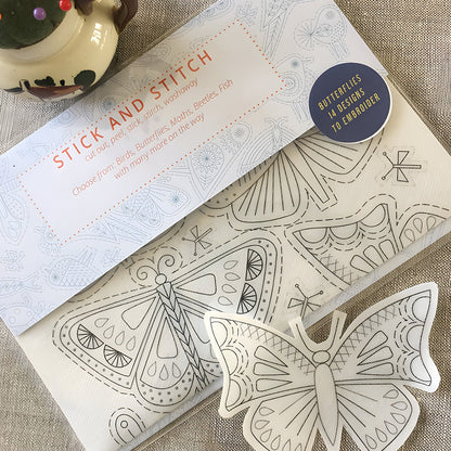 Water soluble embroidery transfers
