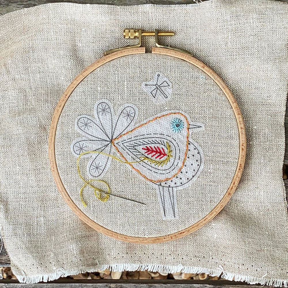 Water soluble embroidery transfers